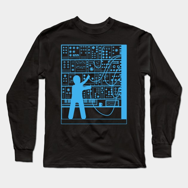 Modular synthesizer Long Sleeve T-Shirt by Mewzeek_T